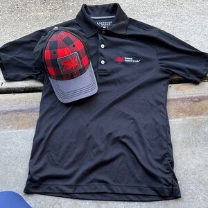 Black Polo Shirt for Men 3M unisex